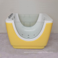 Free Standing with LED Light Air Bubble Bathtub for Kids